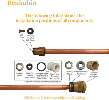 630-7755 Wall Hydrant Repair Kit Compatible - Image 3