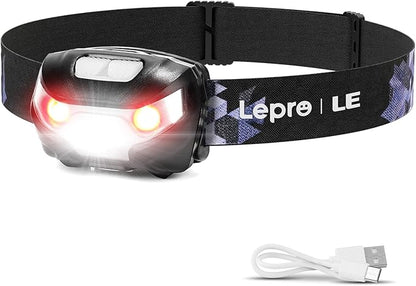 Lepro LED Headlamp Rechargeable by Lepro