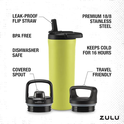 ZULU Base 18oz Kids Stainless Steel Water Bottle - Image 4
