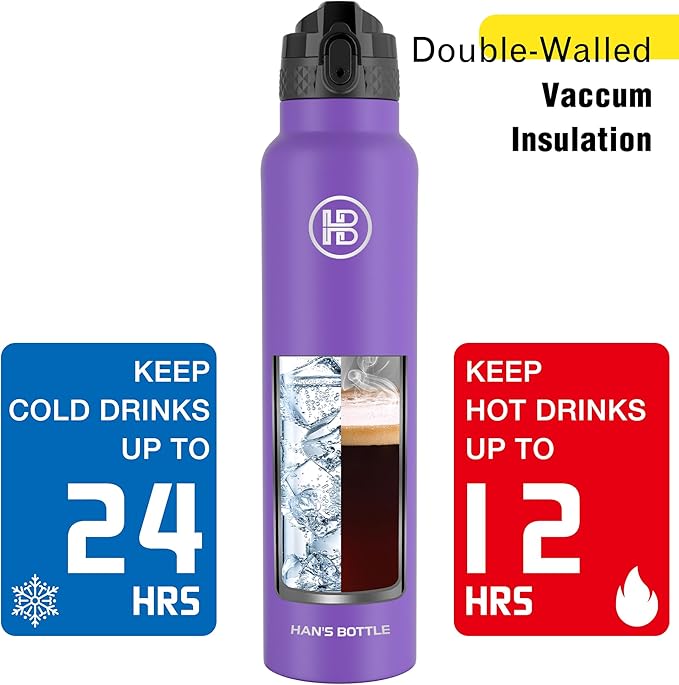 han's bottle Sports Water Bottle - 32 Oz - Image 6