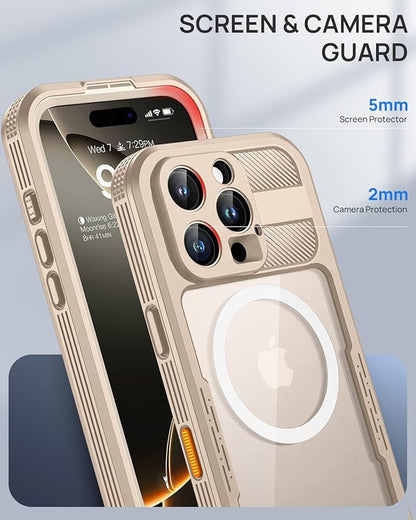 Lanhiem Magnetic for iPhone 16 Pro Case, IP68 Waterproof Dustproof Case - Image 8