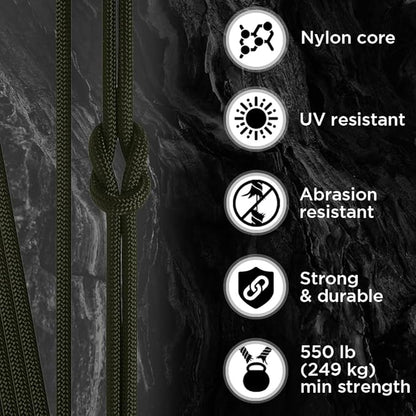 TECEUM 5/32" Paracord Rope 1000 – 1000ft / 200ft / 100ft / 50ft – Tactical - Image 3