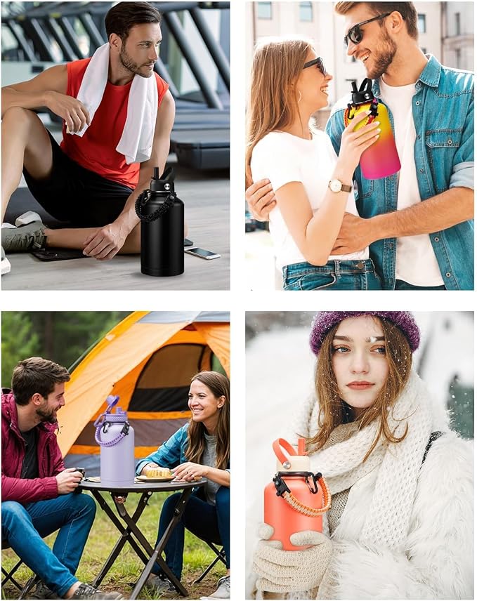 BENZZO 64 oz Water Bottle Insulated - Image 8