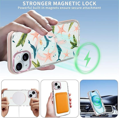 Case for iPhone 15, Sealife Whale Ocean Wildlife Clear Phone Case Design，for - Image 3