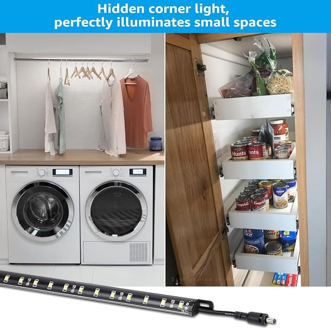 TORCHSTAR LED Safe Lighting Kit, 12 Inch Linkable Light Bars + Motion Sensor + - Image 7