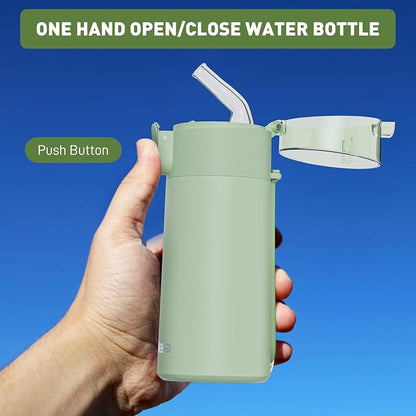 5oz Small Water Bottles with Straw, Mini Water Bottle with One-Hand Open Design - Image 7
