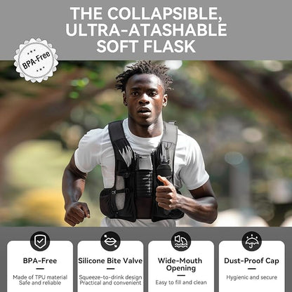 500ml Soft Flask Soft Water Bottle - Image 4