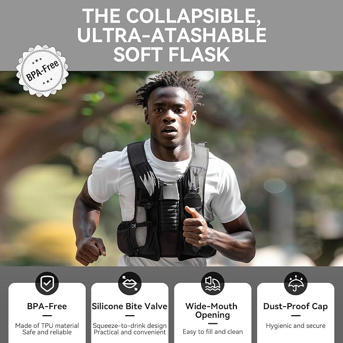 150ml Soft Flask Soft Water Bottle - Image 4