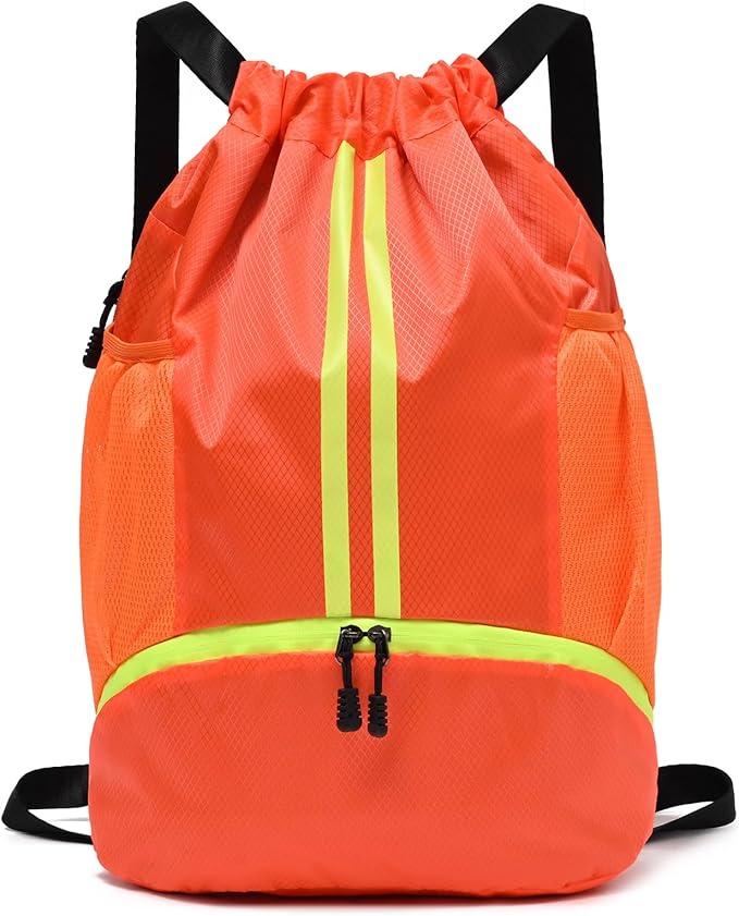 LOKAPEGY Drawstring Gym Bag for Men, Waterproof Drawstring Backpack for Women by LOKAPEGY