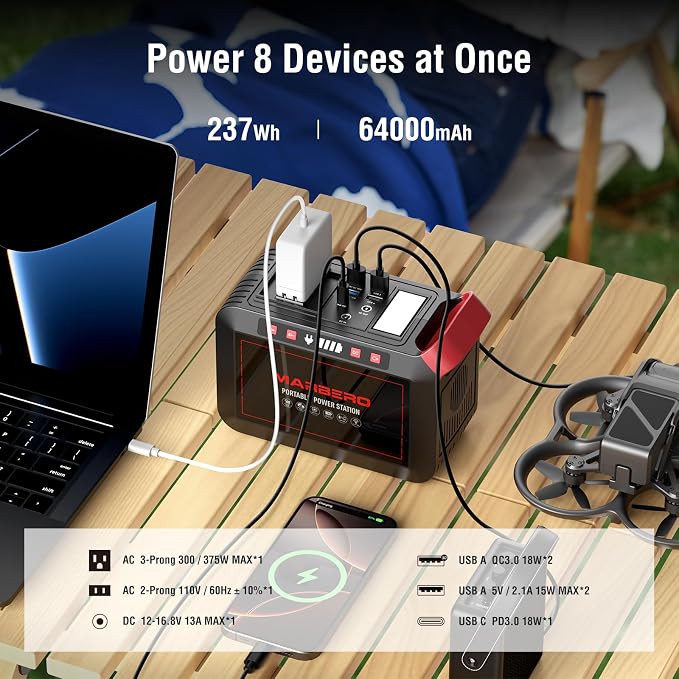 MARBERO 237Wh Solar Generator - Image 3