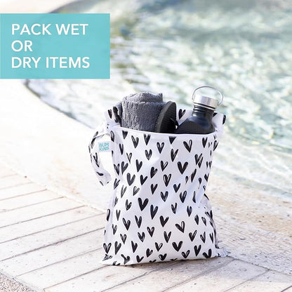 Bumkins Waterproof Wet Bag for Baby, Swim Suit, Cloth Diapers, Pump Parts - Image 3