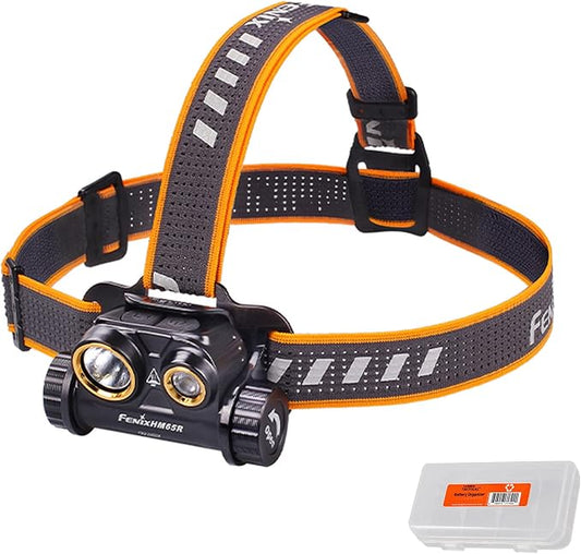 Fenix HM65R Headlamp, 1400 Lumen USB-C Rechargeable Spot and Flood Dual Beam by Fenix
