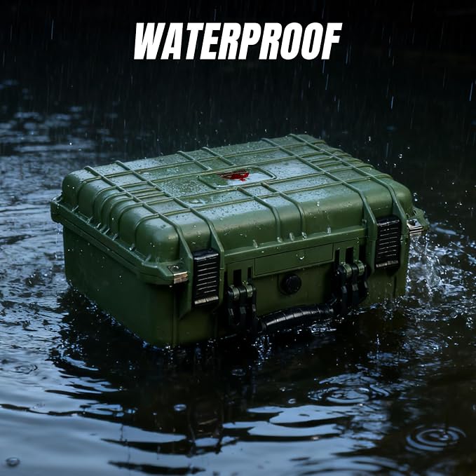 Jack Boss 16x 12.8x 6.8 Inch Hard Case, Portable Weather Waterproof Protective - Image 4