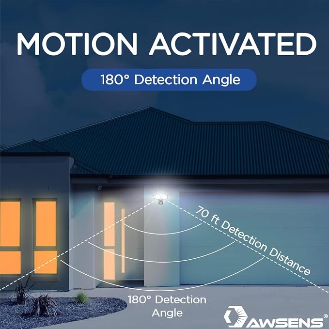 40W LED Security Lights Motion Sensor Light Outdoor, 180 Degree, 4000LM Motion - Image 3
