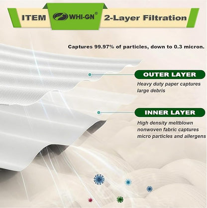 12 Pack VF3503 Shop Vac Bags for Rigid 6 to 9 Gallon Wet/Dry Vacuums, Size b - Image 5