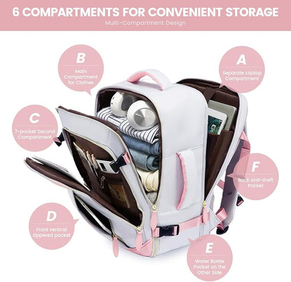 LOVEVOOK Travel Backpack for Women, 40L Carry On Backpack - Image 8