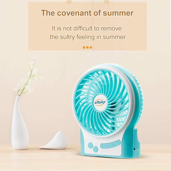 efluky 3-Speed Mini Desk Fan - Image 7
