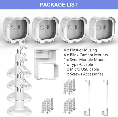 Wall Mount for Blink Outdoor 4th Gen and 3rd Gen, 4 Pack Weatherproof - Image 7