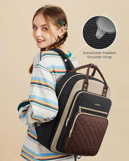 LOVEVOOK Laptop Backpack Purse for Women, 15.6" Laptop Bag for Travel - Image 2