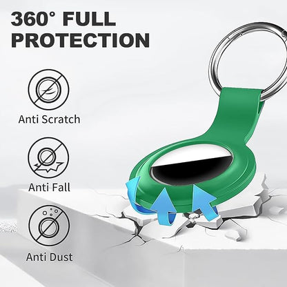 Linsaner Case for AirTag 2nd Gen & 1st Gen, Silicone Holder Keychain Key Ring - Image 3