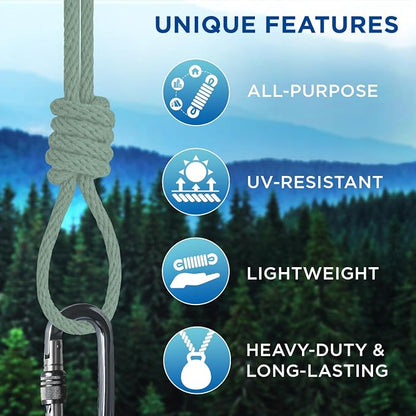 TECEUM Cotton Rope 3/16” – 50 FT – Strong All-Purpose Braided Rope – Natural - Image 4