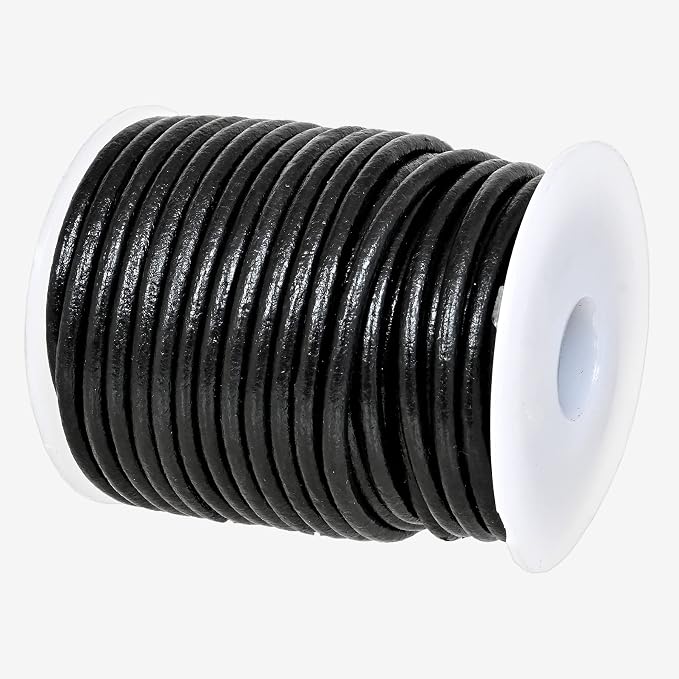 GENIQUE Real/Genuine Round Leather String Cord by GENIQUE