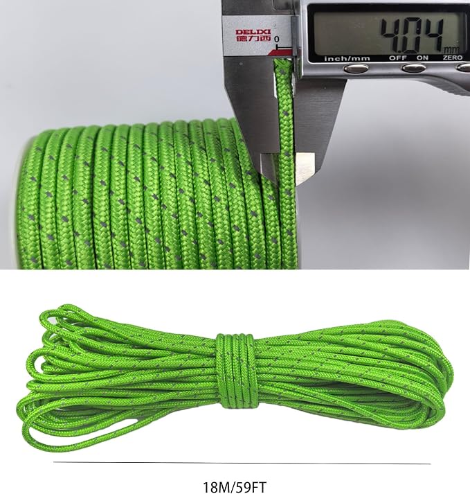 Dyneema Reflective Rope -2mm 400kg Fracture Strain - Image 2