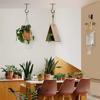 4in 2Pack Wall Hook for Hanging Plant Bracket - Image 2