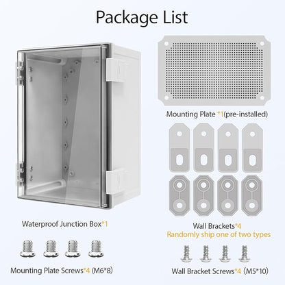Junction Box IP65 Waterproof Dustproof ABS Plastic Enclosure, Outdoor and - Image 7