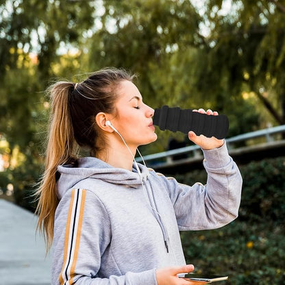 Collapsible Water Bottles 24oz, Odorless BPA-Free Silicone, Leak-Proof Foldable - Image 5