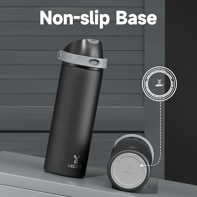 24 oz Insulated Water Bottle for Sports: Meoky Stainless Steel Water Bottle - Image 9