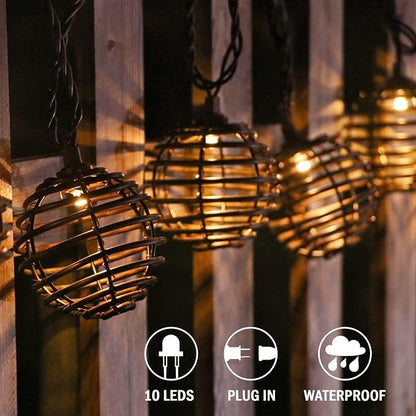 Vigdur Patio String Lights Outdoor, Connectable Indoor String Light - Image 2