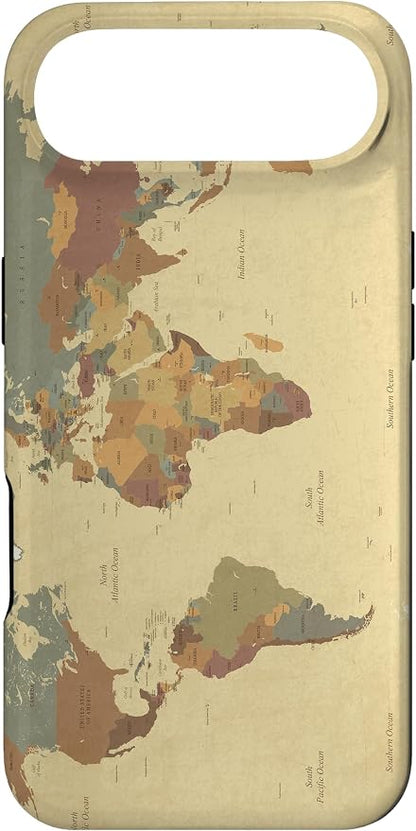 Globe Map Smartphone Cell Cover Gift World Map Pattern Phone Case by Unknown