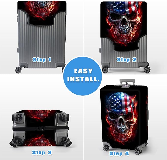 Luggage Cover Protector for 22-24 Inch Suitcases, TSA Approved Elastic Travel - Image 6