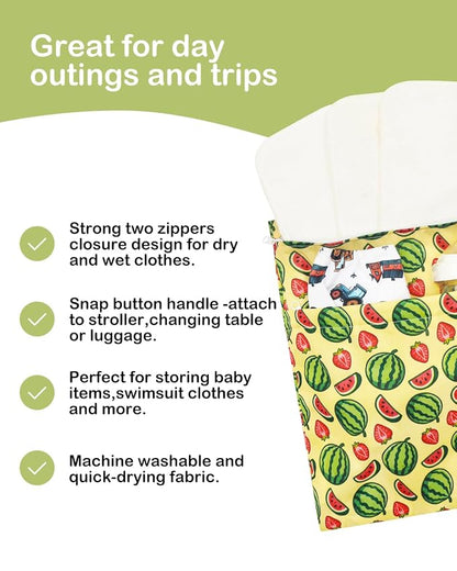 ALVABABY 2pcs Waterproof Wet Dry Bags, Reusable - Image 5