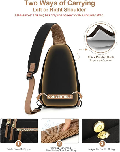 Capolo Sling Bag for Women Men Waterproof Crossbody Bags for Women Trendy - Image 6