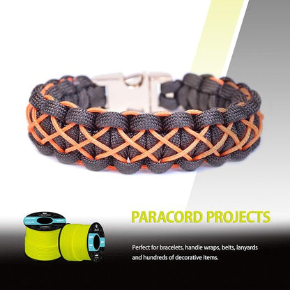 Abma Cord 2.4mm Paracord 275 100ft Nylon Rope 4 Strands Tactical Parachute Cord - Image 6