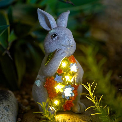 Nacome Solar Garden Outdoor Statues Bunny - Image 8
