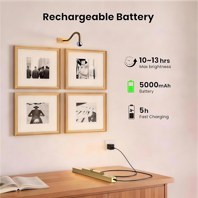 Wireless Picture Light Battery Operated, 16in Picture Light - Image 5