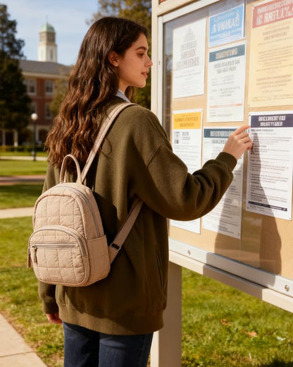 BAGSMART College Laptop Backpack, Mini Backpack - Image 3