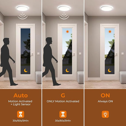 Matane Dimmable Motion Sensor LED Ceiling Light - Image 3