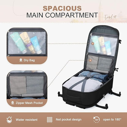 Maelstrom Travel Backpack for Women Men, 35L Waterproof Laptop Backpack Fits - Image 4