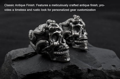 Skull Paracord Bead, 0.75x0.56x0.78 inches, - Image 7
