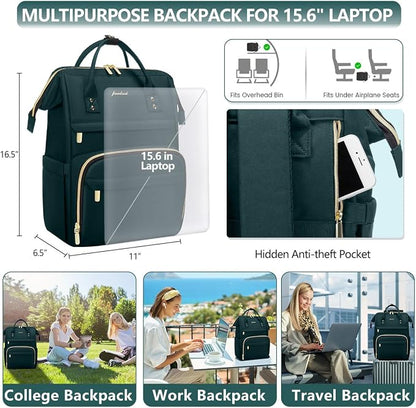 Focdod Laptop Backpack for Women Work Bags - Image 3