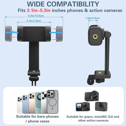 Beviliu Neck Phone Holder for Recording, Hands-Free POV/Vlog Neck Mount - Image 4