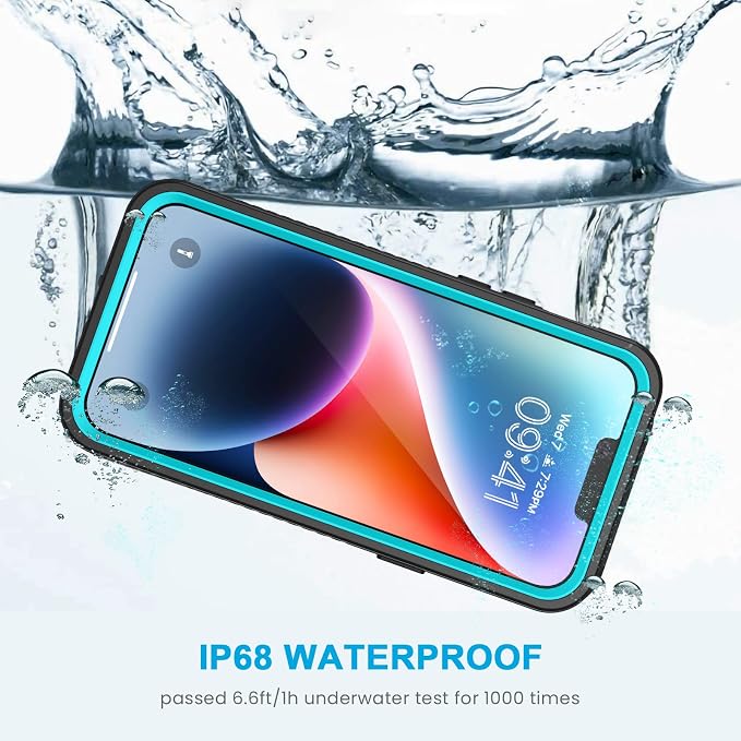Lanhiem for iPhone 14 Case, IP68 Waterproof Dustproof Shockproof 14 Case - Image 2
