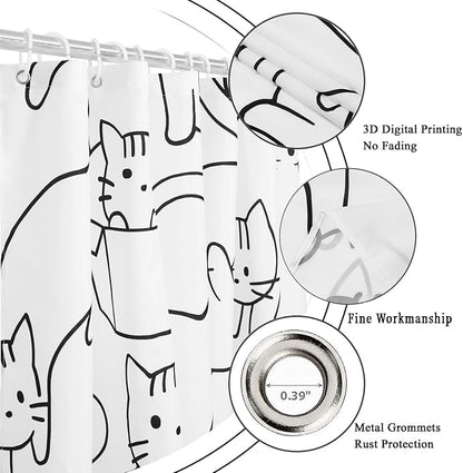 Cat Shower Curtain - Image 5