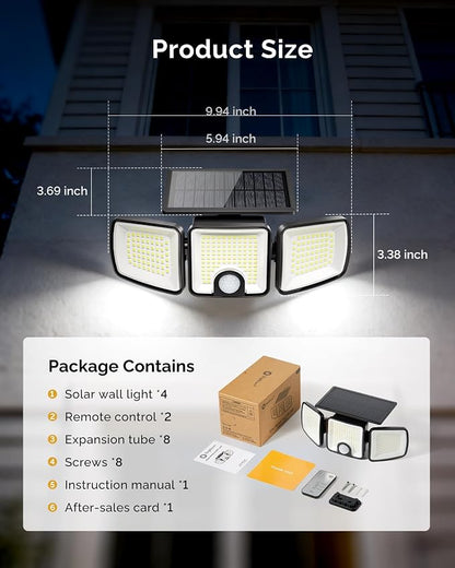 Brightown 4 Pack Solar Outdoor Lights - Image 7