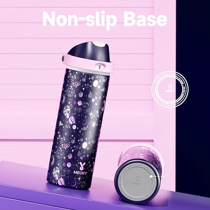 24 oz Insulated Water Bottle for Women: Meoky Stainless Steel Water Bottle - Image 5