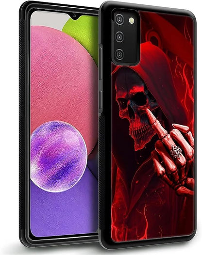 for Samsung Galaxy S20 FE Case, Gestures Funny Skull Pattern Graphic Design - Image 3